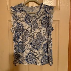 Tommy Hilfiger multi blue blouse